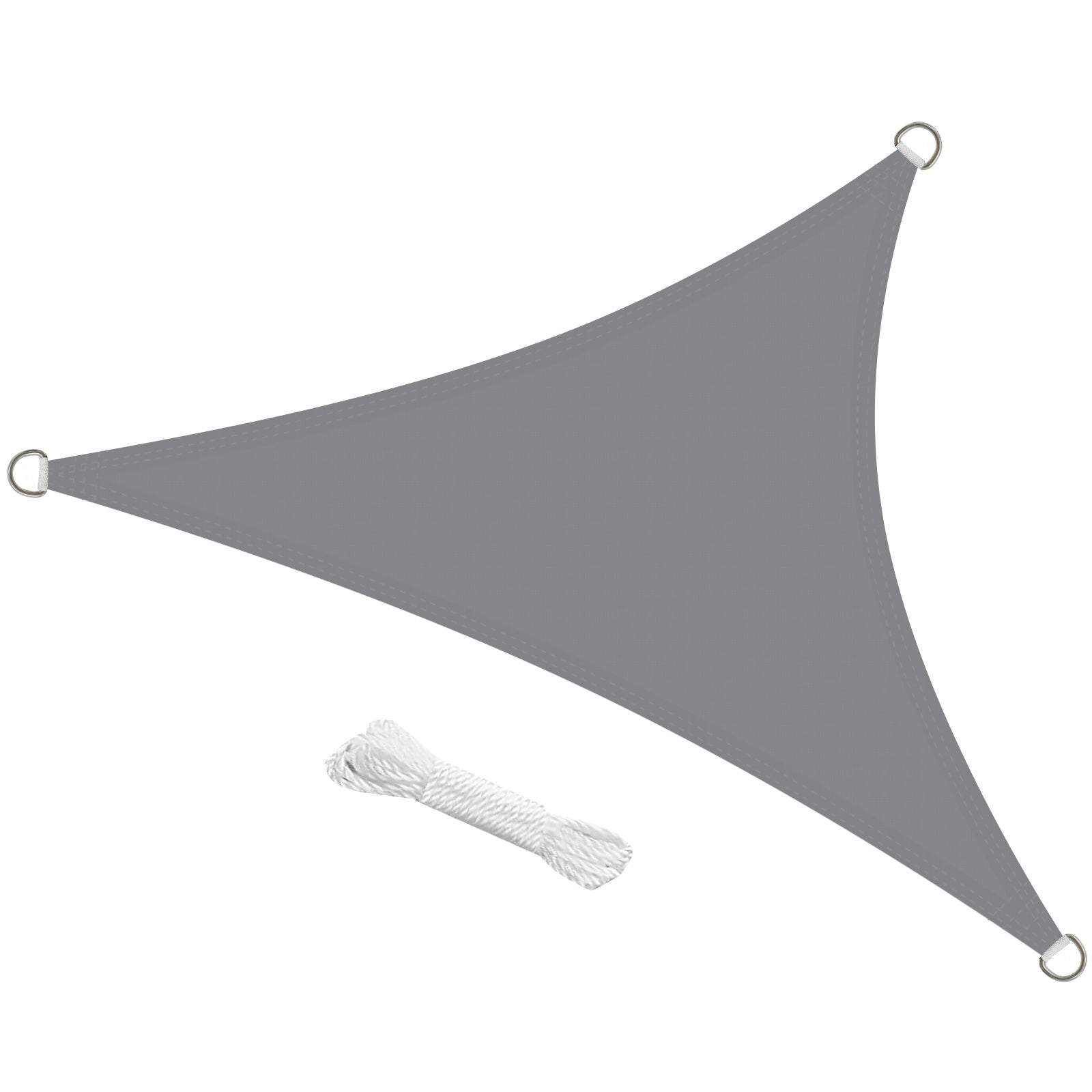 swift Sun Shade Sail 3m x 3m x 3m Waterproof Triangle PES Polyester 98% UV Block 3x3x3 Meter Triangular Sunscreen Awning Canopy Sail Shades for Garden Outdoor Patio with Free Ropes