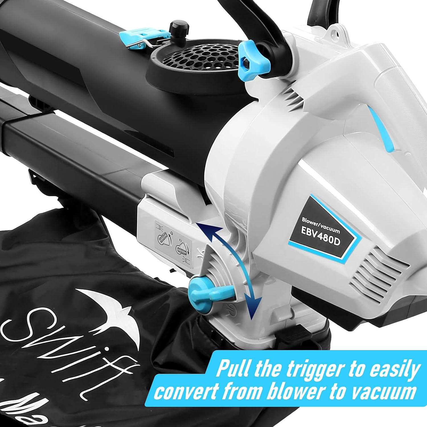 40V 3 in 1 Cordless Leaf Blower Vacuum and Mulcher